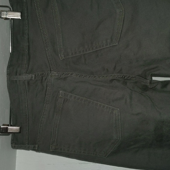 Gap Women's 4/27 Girlfriend Jeans Olive Green Distressed Stretch Denim - Picture 7 of 9